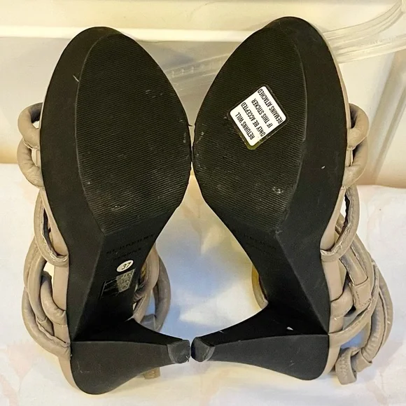 Authentic Burberry Prorsum knotted leather platform sandals - Picture 13 of 14